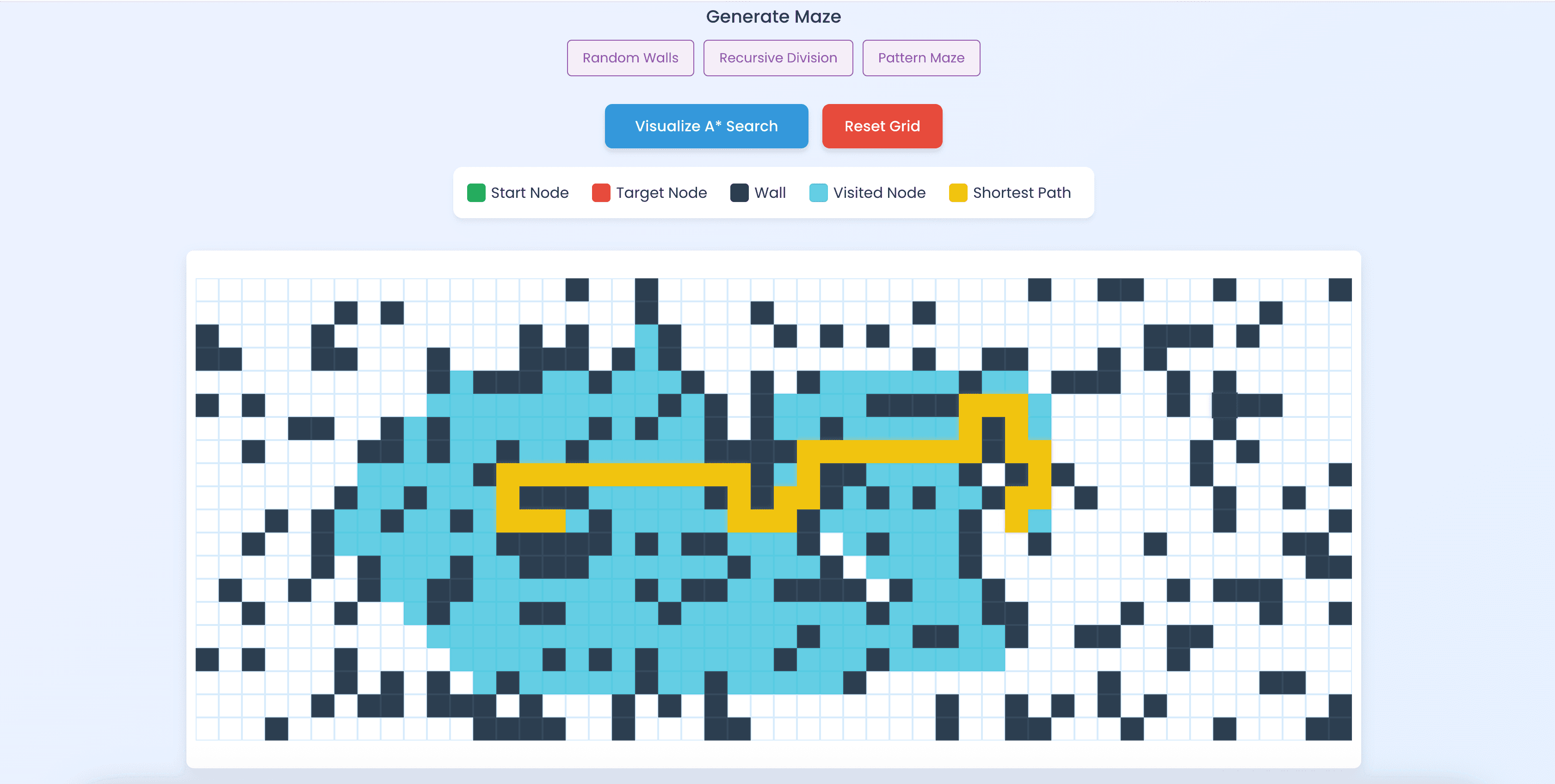 Pathfinding Visualizer screenshot